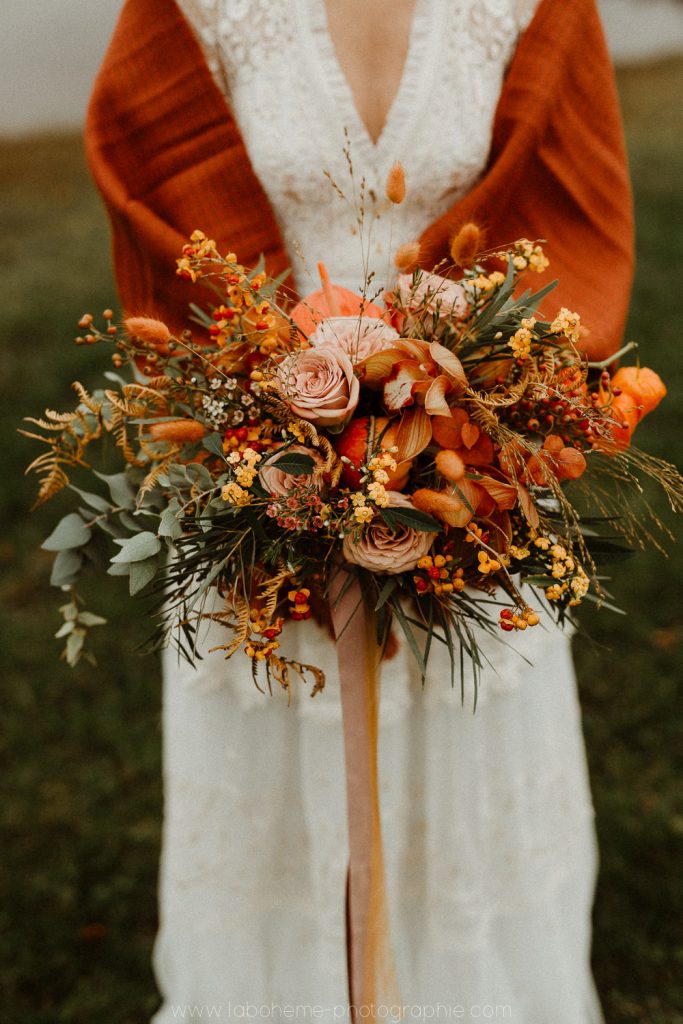 bouquet de mariée automnal, Aline Mercier, AM-Weddings, wedding planner Genève, Geneva, Suisse, Switzerland