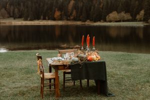 table de mariage décoration automne