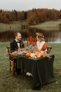 dîner de mariage automne